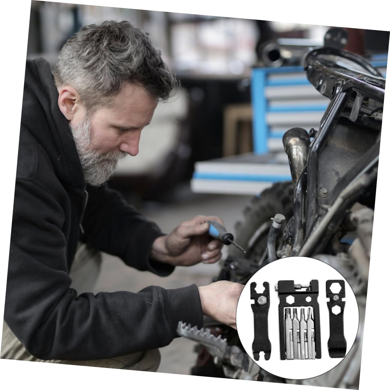 ibasenice 2 Pezzi Kit Riparazione Multifunzionale per Biciclette Include Cacciavite Chiave e Regolatore Utensili Versatili per Riparazioni Bici Computer e Elettrodomestici Strumento Robusto