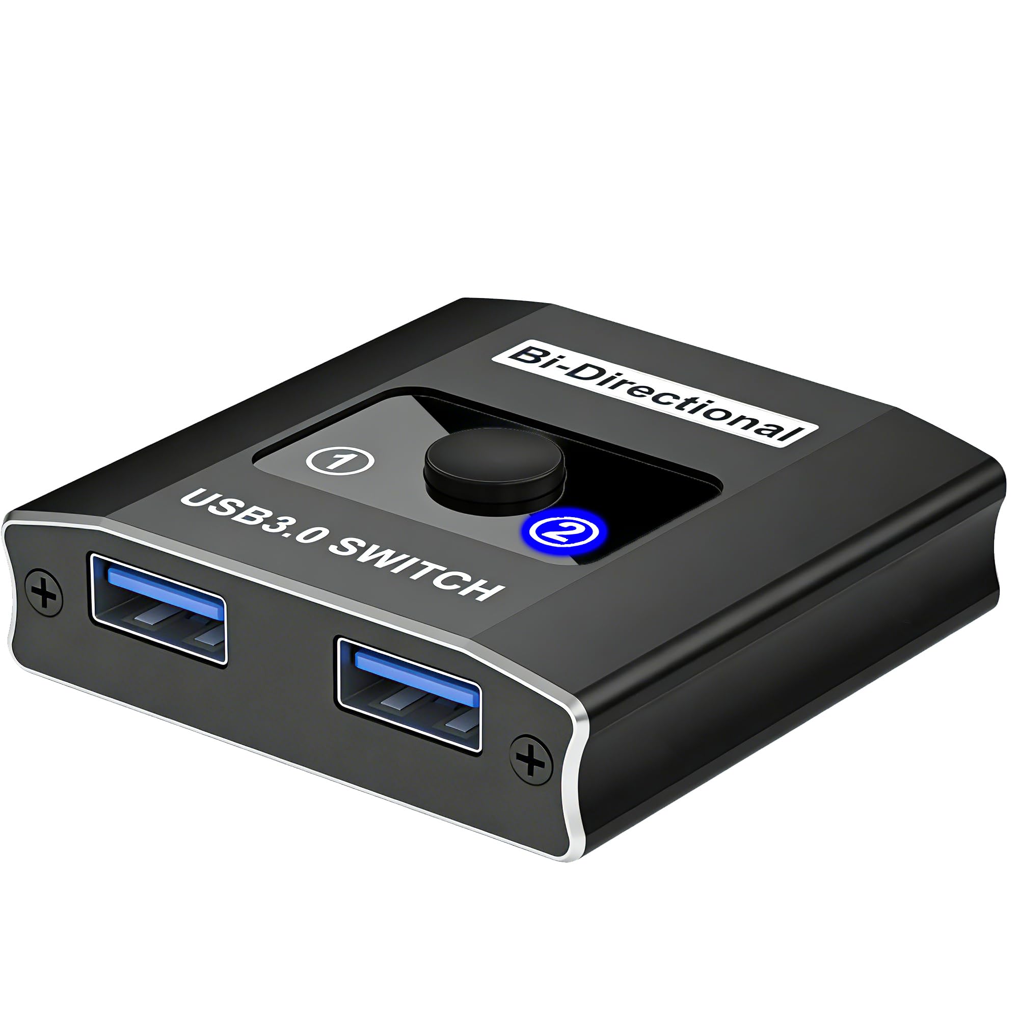 Switch USB Bidirezionale USB Switch 2 in 1 out (1 in 2 out) Switch KVM, condivisione di 1 dispositivo tra 2 computer per stampante, PC, stampante, tastiera, scanner