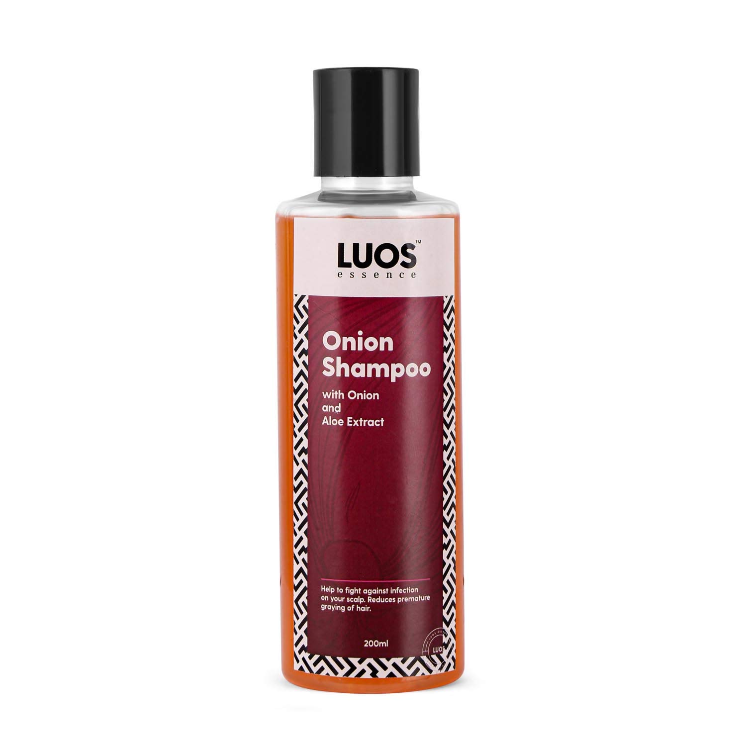 LUOS ESSENCE Onion With Aloe Extract Hair Shampoo for Strong hair (200 ml)