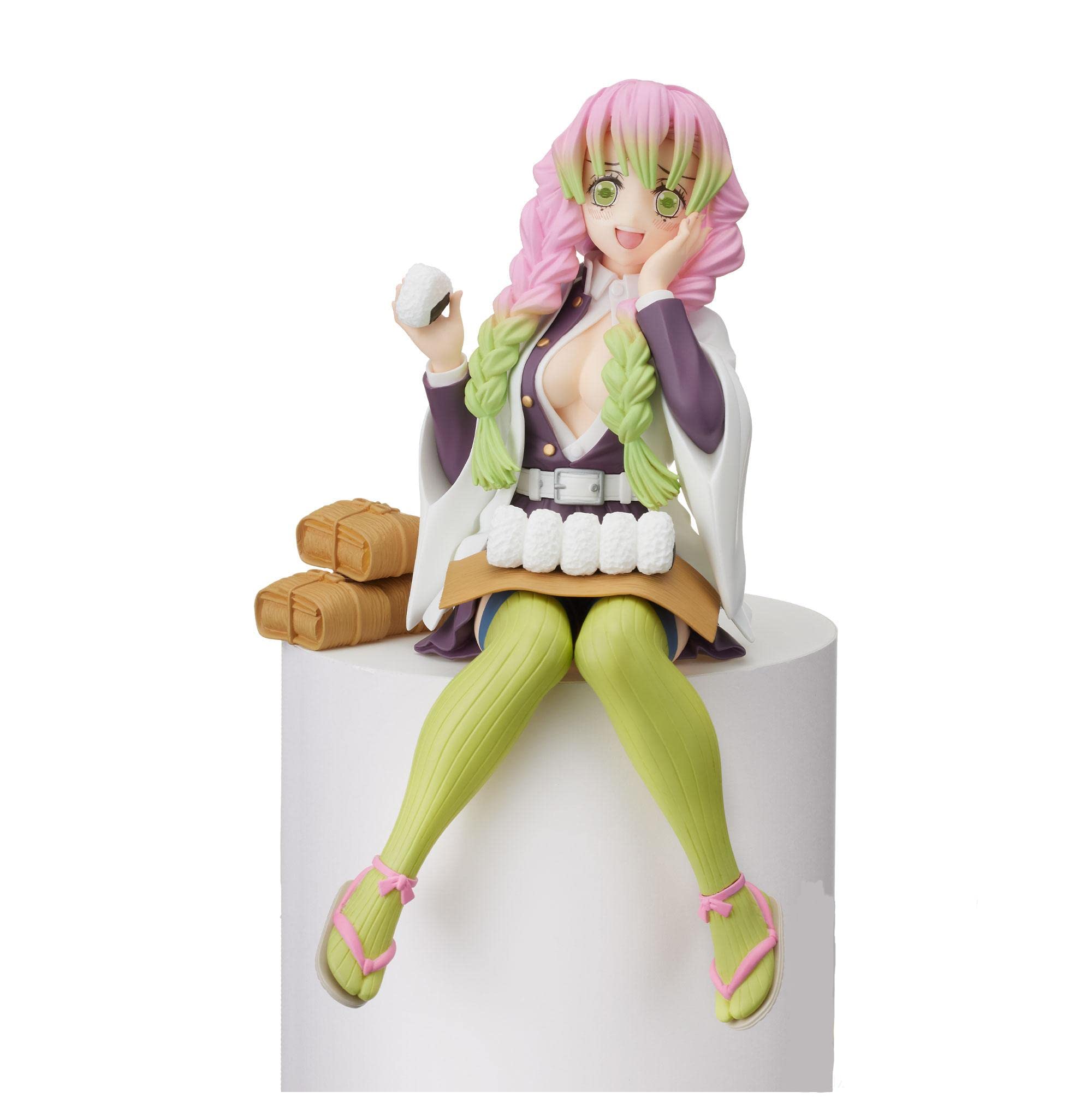 Demon Slayer Figure Eat Rice Balls Kamado Tanjirou Figure Nezuko Figure (Kanroji Mitsuri)