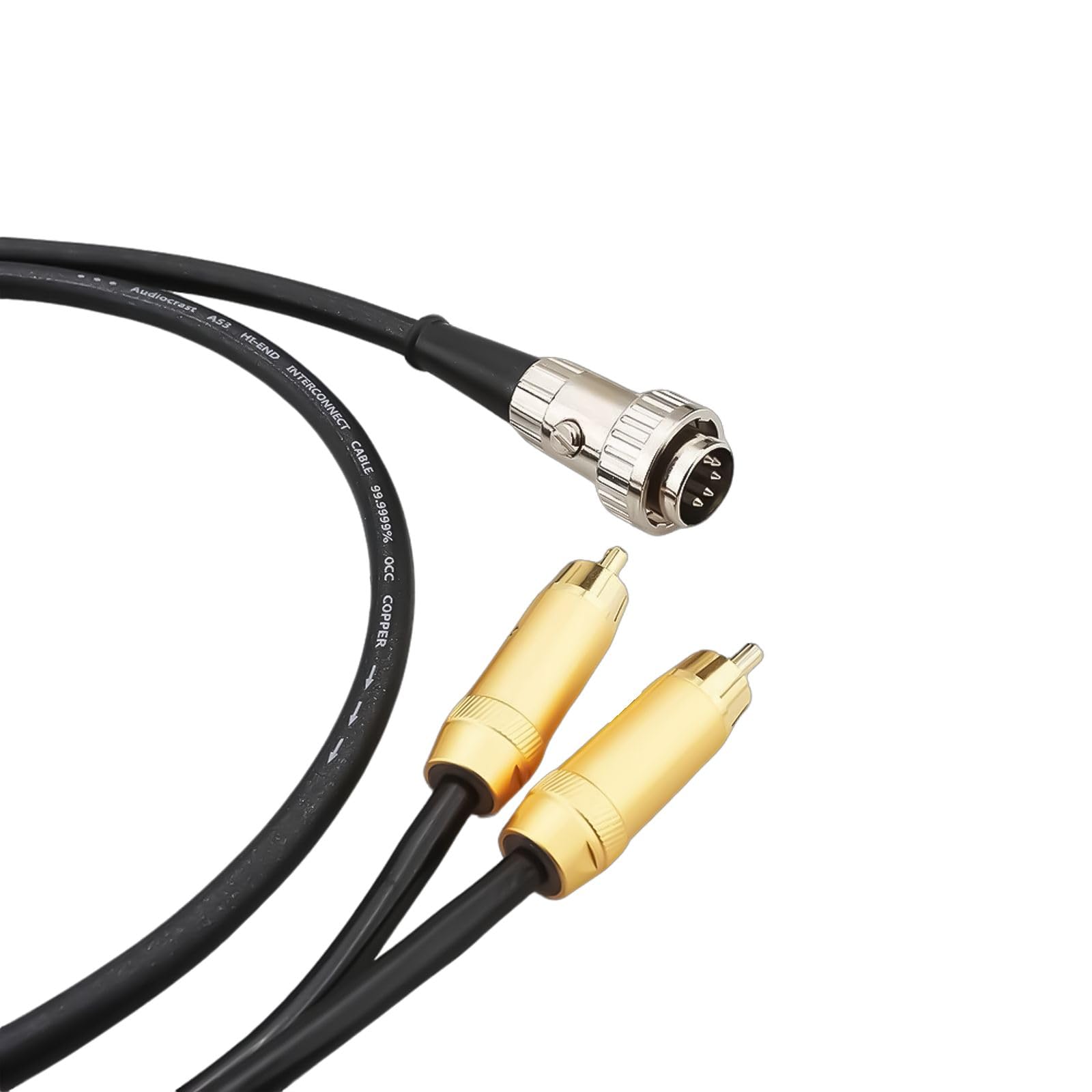 Cavo adattatore audio da 5 pin DIN maschio a doppio maschio, suono ad alta fedeltà per sistemi stereo, 50 cm/100 cm/150 cm