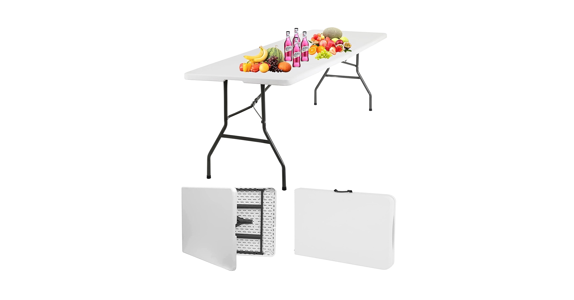Amazon.com: XXkseh 8FT Plastic Folding Table Portable