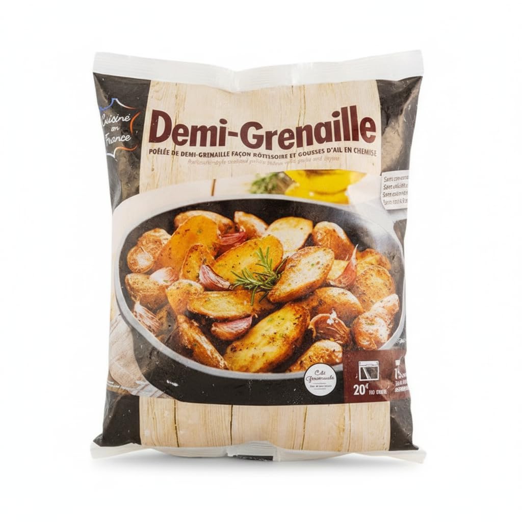 Patatas Pequeñas Salteadas con Ajo y Tomillo - Cocinadas con Mantequilla al Estilo Francés, Guarnición Gourmet - Pack de 1 kg - NEXU