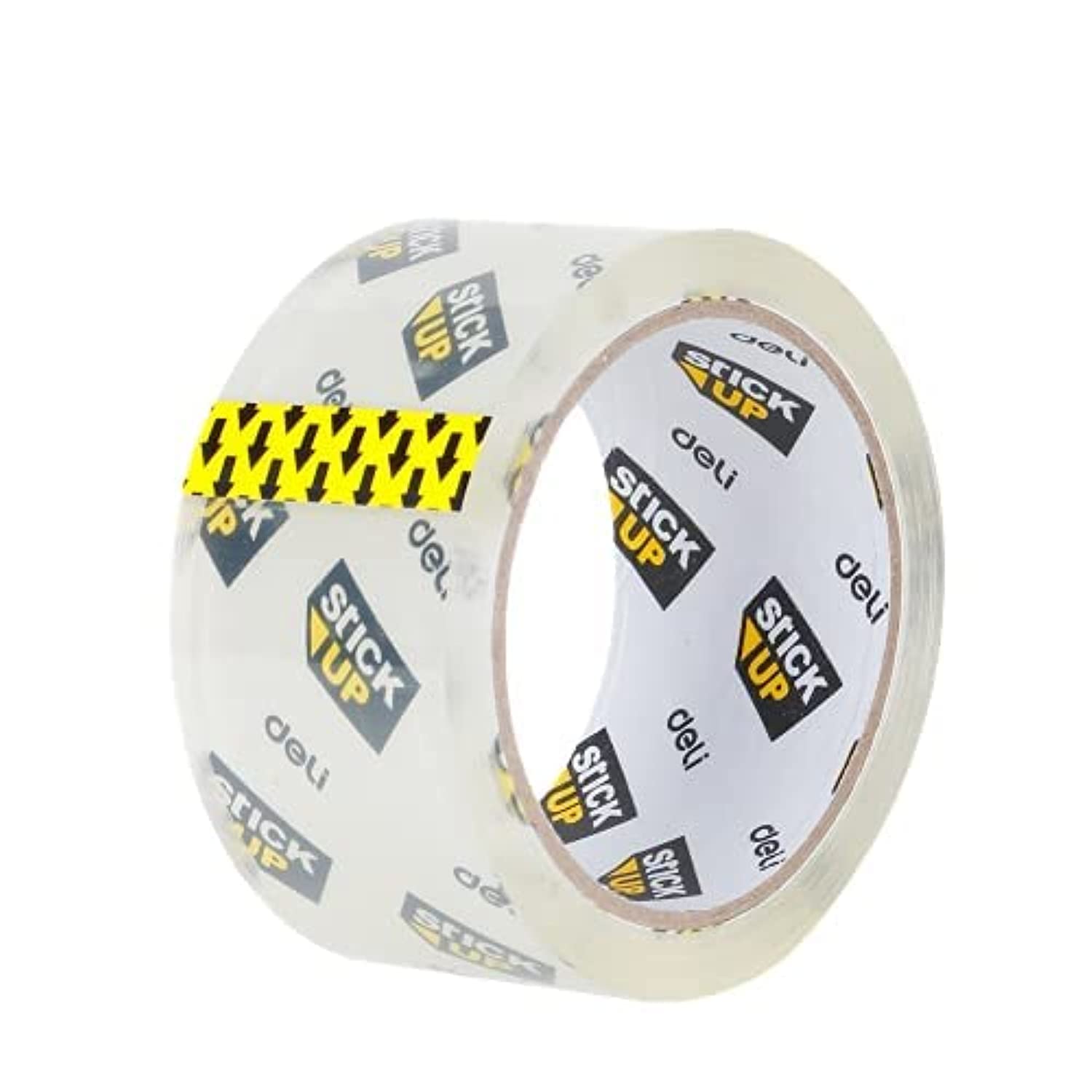 DELI Stick Up Packaging Adhesive Roll - Transparent - Silent, 48 mm x 50 m, ep 0.05 mm