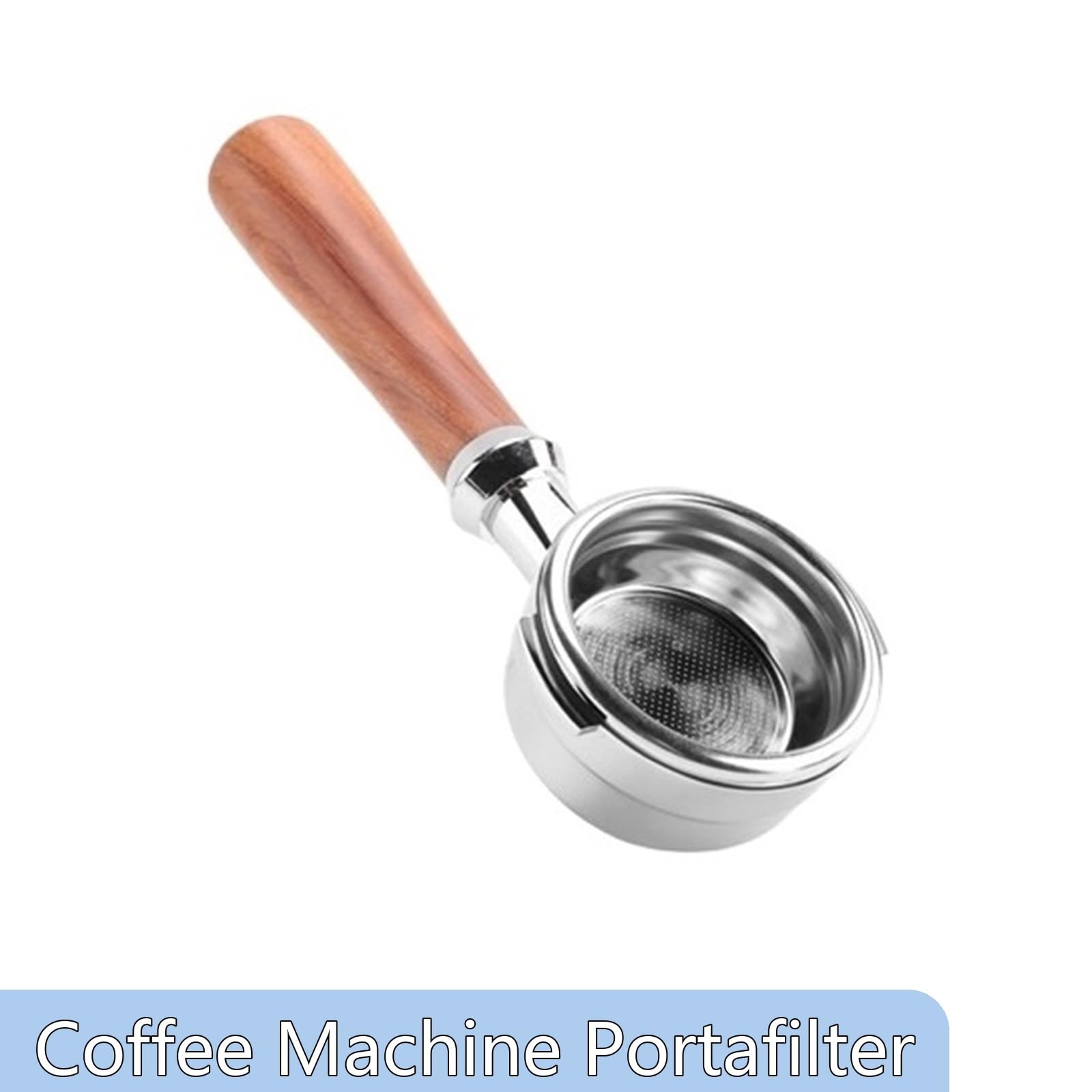 Coffee Naked Portafilter Kaffeemaschine Holzgriff Filter Kaffeezubehör, Kompatibel for Welhome, KD-310/KD-510 K888 Ersatzzubehör