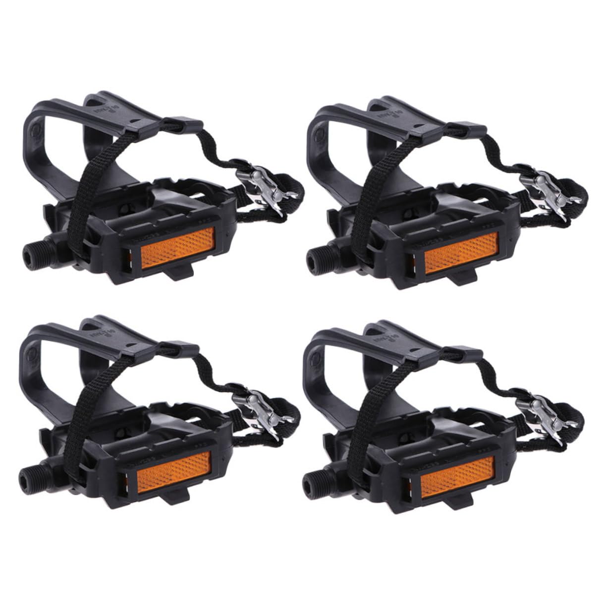 2 Pares Correas para de Bicicleta Ajustables Correas de Nylon Antideslizantes para Dedos Compatibles con para Ciclismo de Interior y Exterior