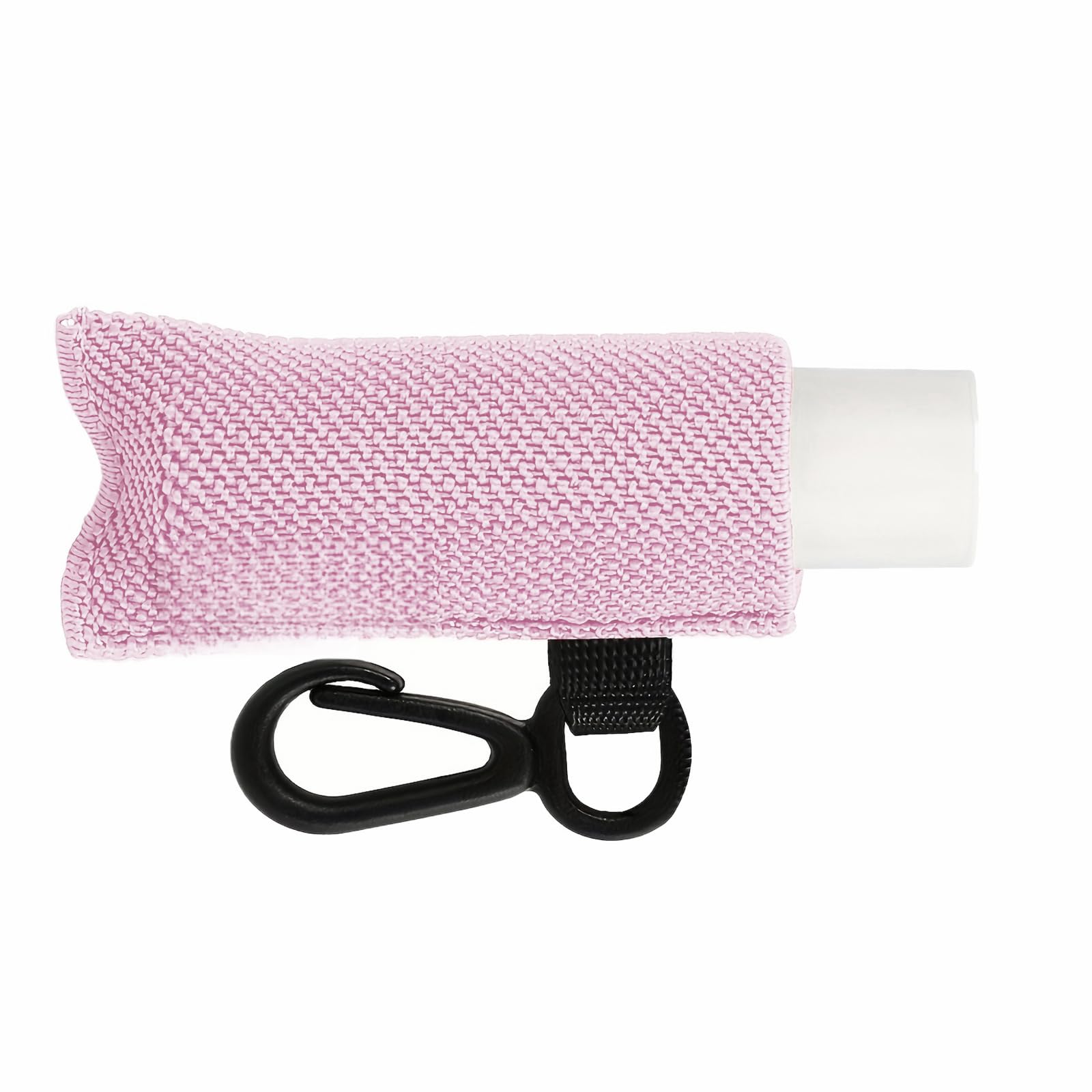 MHADBKH Fashionable Lip Balm Keyring Lipstick Holder Keychain Elastic Clip on Cosmetic Case Practical Travel Storage Accessory Clip on Chapsticks Storage Sleeve