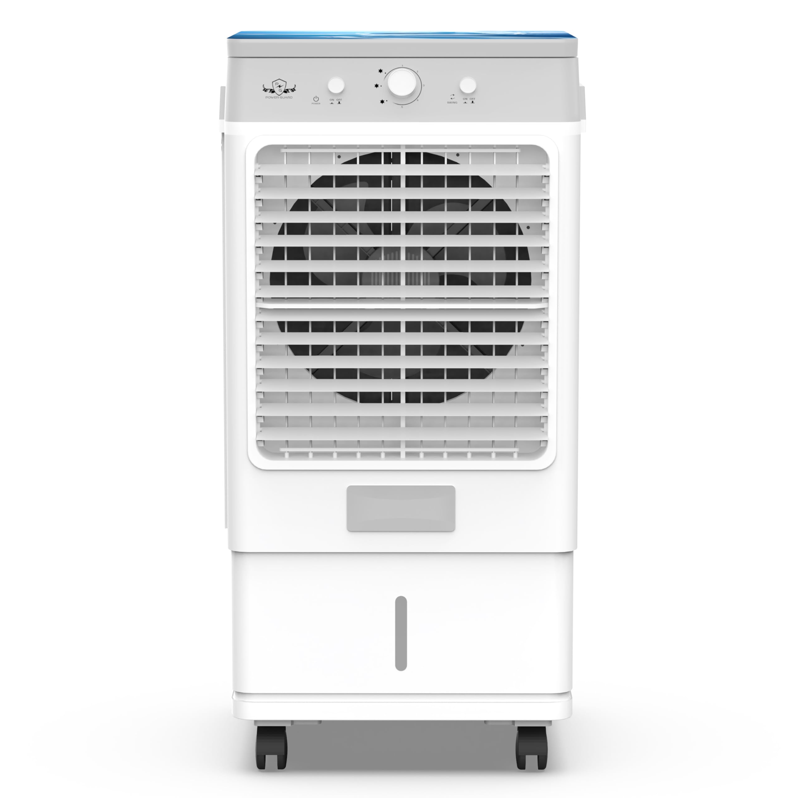 PG Power Guard Ice Max Plus 70L Air Cooler | High Speed Fan | 3 Speed Control | Honey Comb Pad |Ice Chamber & Fountain | Water Level Indicator | Works On Inverter | 15 Years Warranty (White)