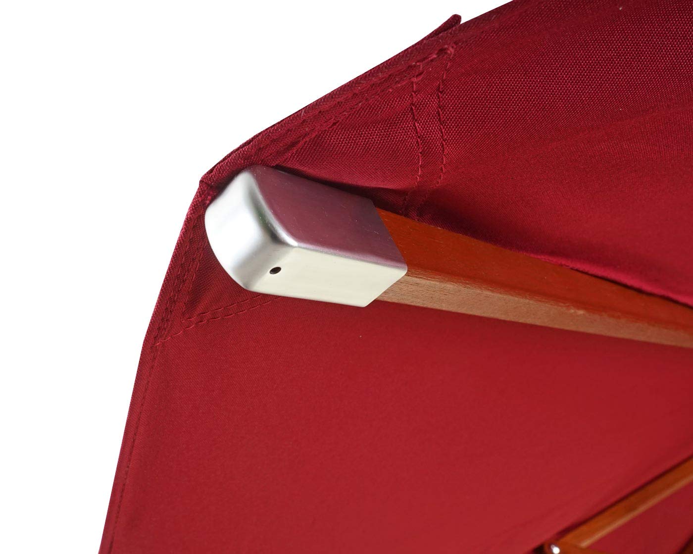 Mendler Wymienny pokrowiec do gastronomii drewniany parasol przeciwsłoneczny HWC-C57, pokrowiec na parasol przeciwsłoneczny, okrągły, Ø 4 m, poliester, 3 kg, bordowy