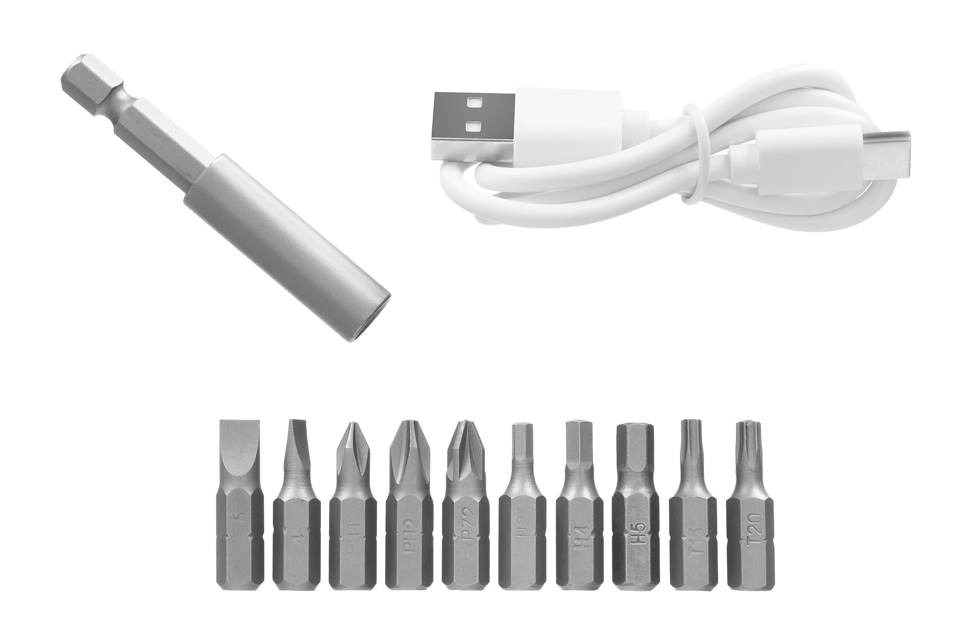 Tunn PD15 Mini tournevis Électrique sans Fil Haute Précision 1 Embouts Magnétiques USB-C Rechargeable 23RPM Kit Compact Léger Réparations Maison Électronique Montres