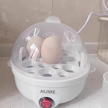 3-in-1 Electric Egg Cooker for Hard Boiled Eggs, Poacher, Omelet Maker & Vegetable Steamer, Holds 7