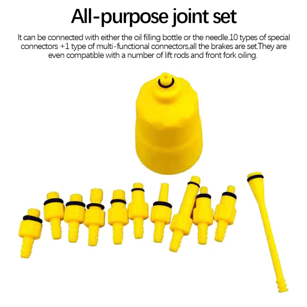 BESPORTBLE Universal Mountain Bike Brake Bleed Kit - Professional Guide Brake Bleed Tool for Easy Maintenance with Mineral Oil - Essential Cycling Tool for Enthusiasts