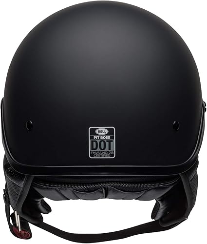 Miniatura 7 de Casco de moto con abertura para la cara Bell Pit Boss (negro mate liso, XSS)