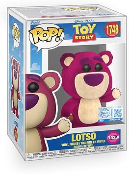 Epic Collectibles Pop Animation Toy Story - Lotso Flocked Exclusive Vinyl Figure Bundled with Box Protector Compatible for Funko