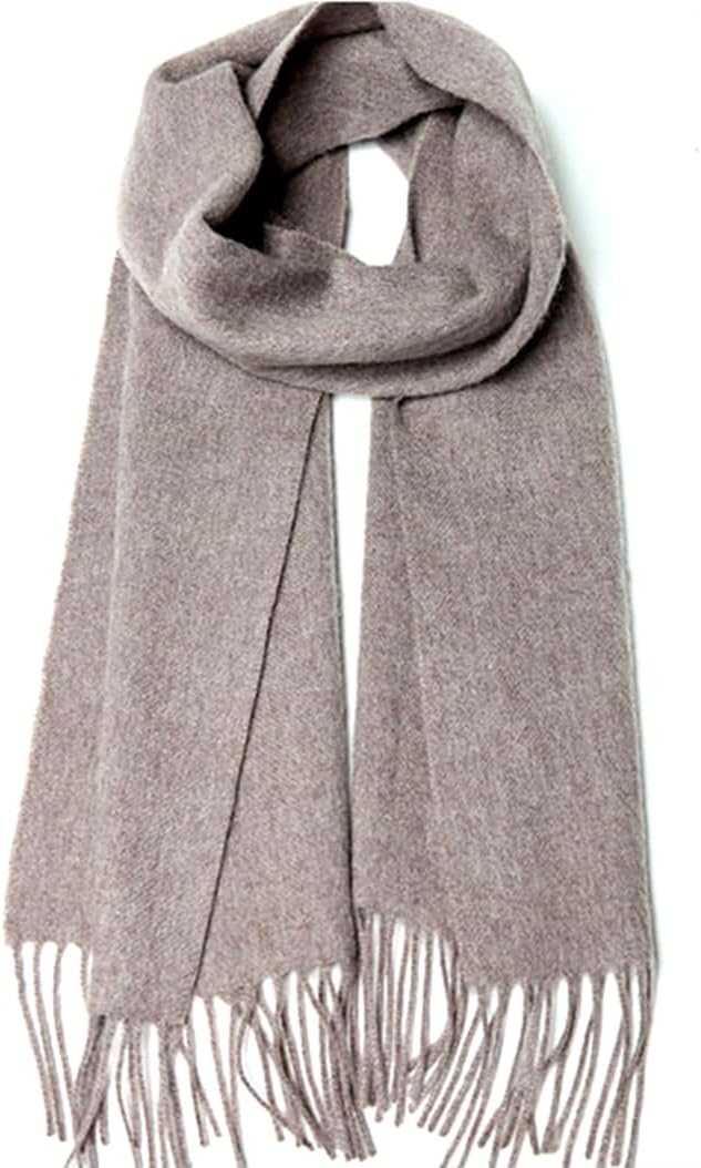 Cashmere & Wool Scarf Solid Color Thin Lightweight Scarf for Men and Women in Cold Weather with Gift Box - Image 6