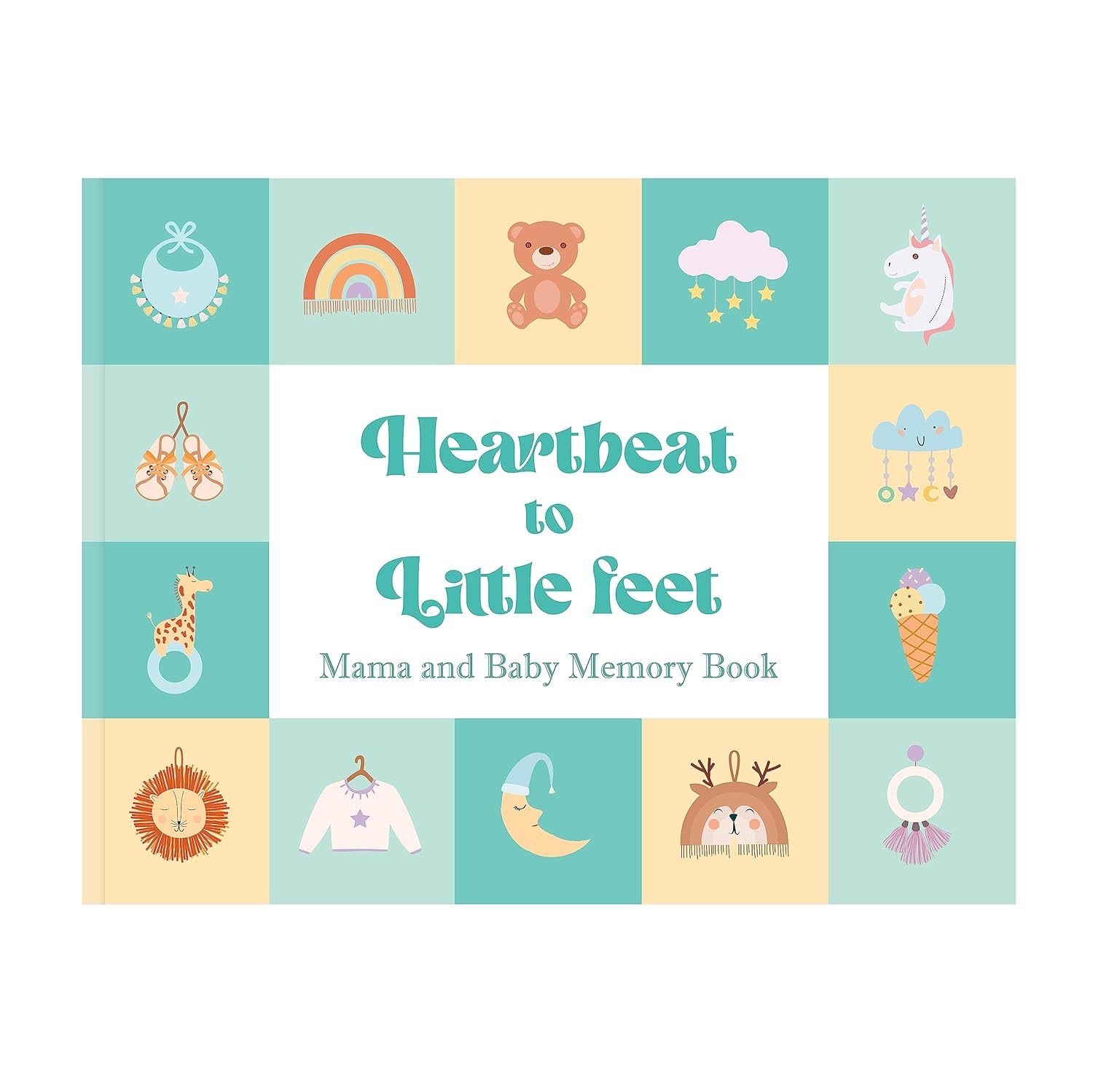 Neñolo Mama & Baby Memory Book/Memories of Newborn for Baby/Gift for Expecting Parents and Baby Shower/Baby Record Book/Age-Upto 5 Years|| (Teal)-image-42