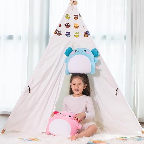 Miniatura 4 de GAGAKU Axolotl - Juguete de peluche de Axolotl de 125 pulgadas para niños y adultos bonito cojín de peluche de Axolotl regalo para