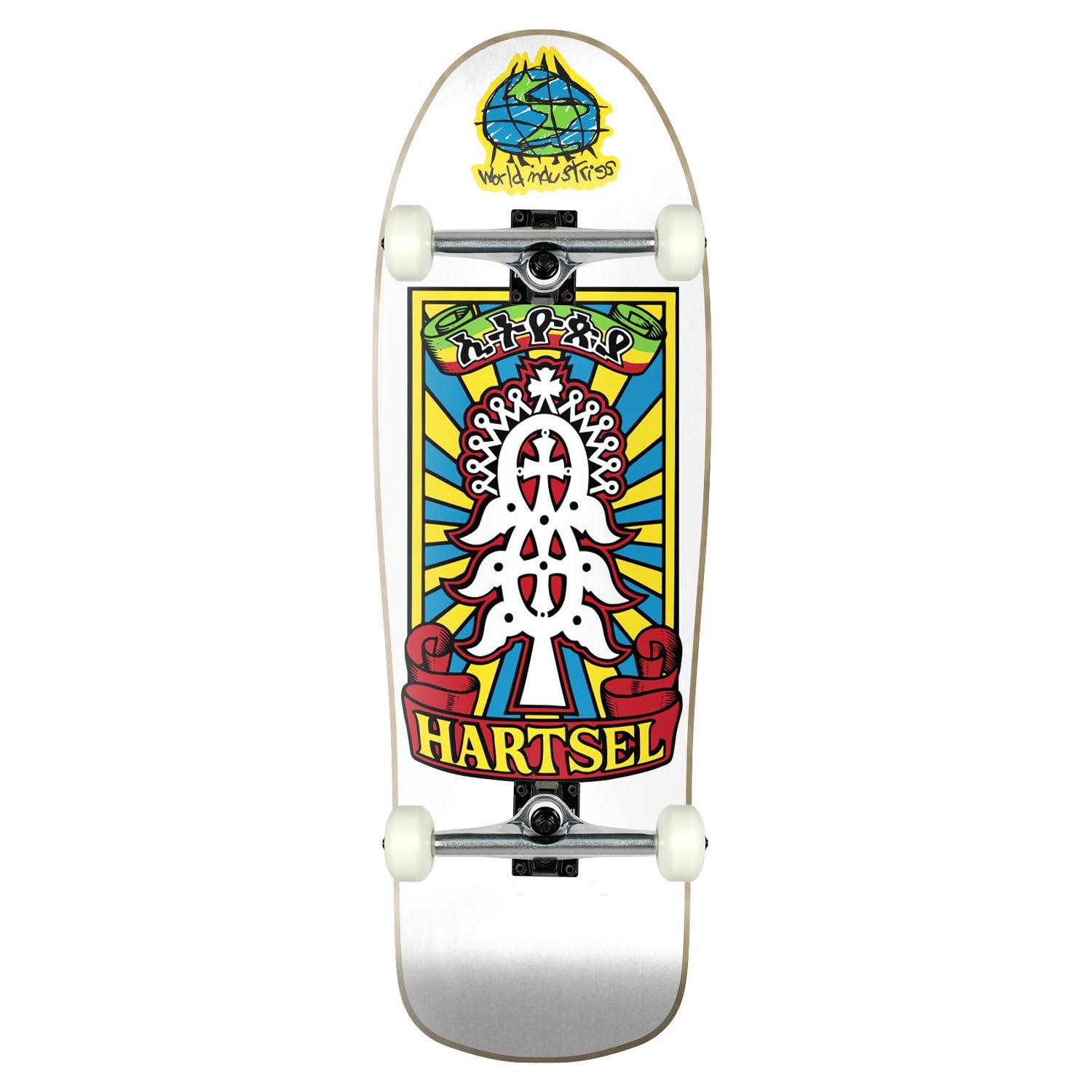 World Industries Skateboard Assembly Jeff Hartsel Yout Model White 9 4375 x 30 5 Complete