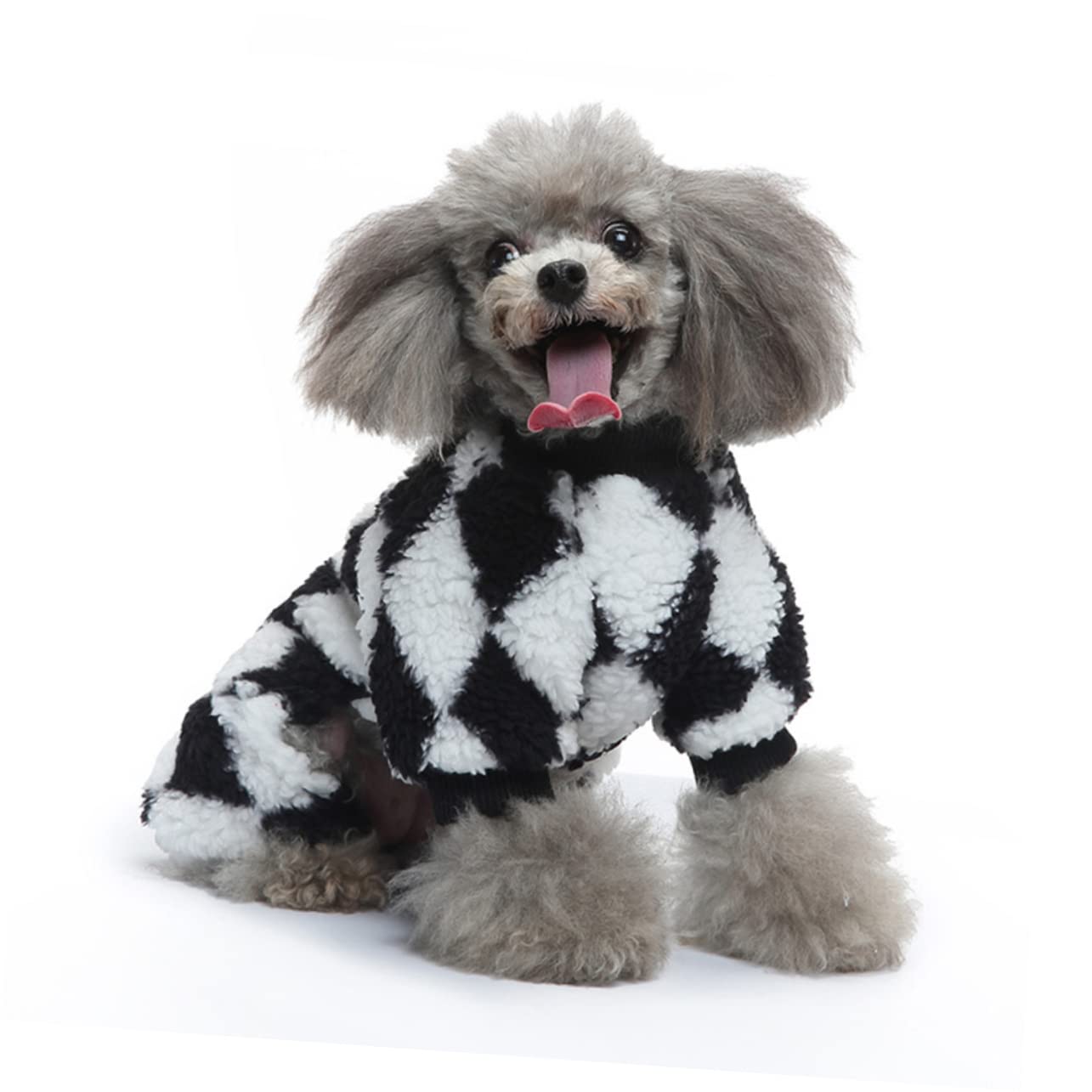 BESPORTBLE 3pezzi Costume Per Animali Domestici Pile Morbido Abbigliamento Per Cuccioli Comodo e Resistente Pigiama Per Cani Per Autunno e Inverno Abito Decorativo Per Cani Con Design Unico