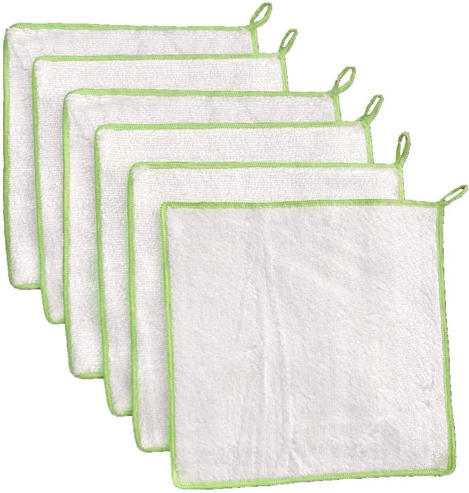 Jebblas Bamboo Dish Cloths,Lint Free Cleaning Cloth,Bamboo Fiber