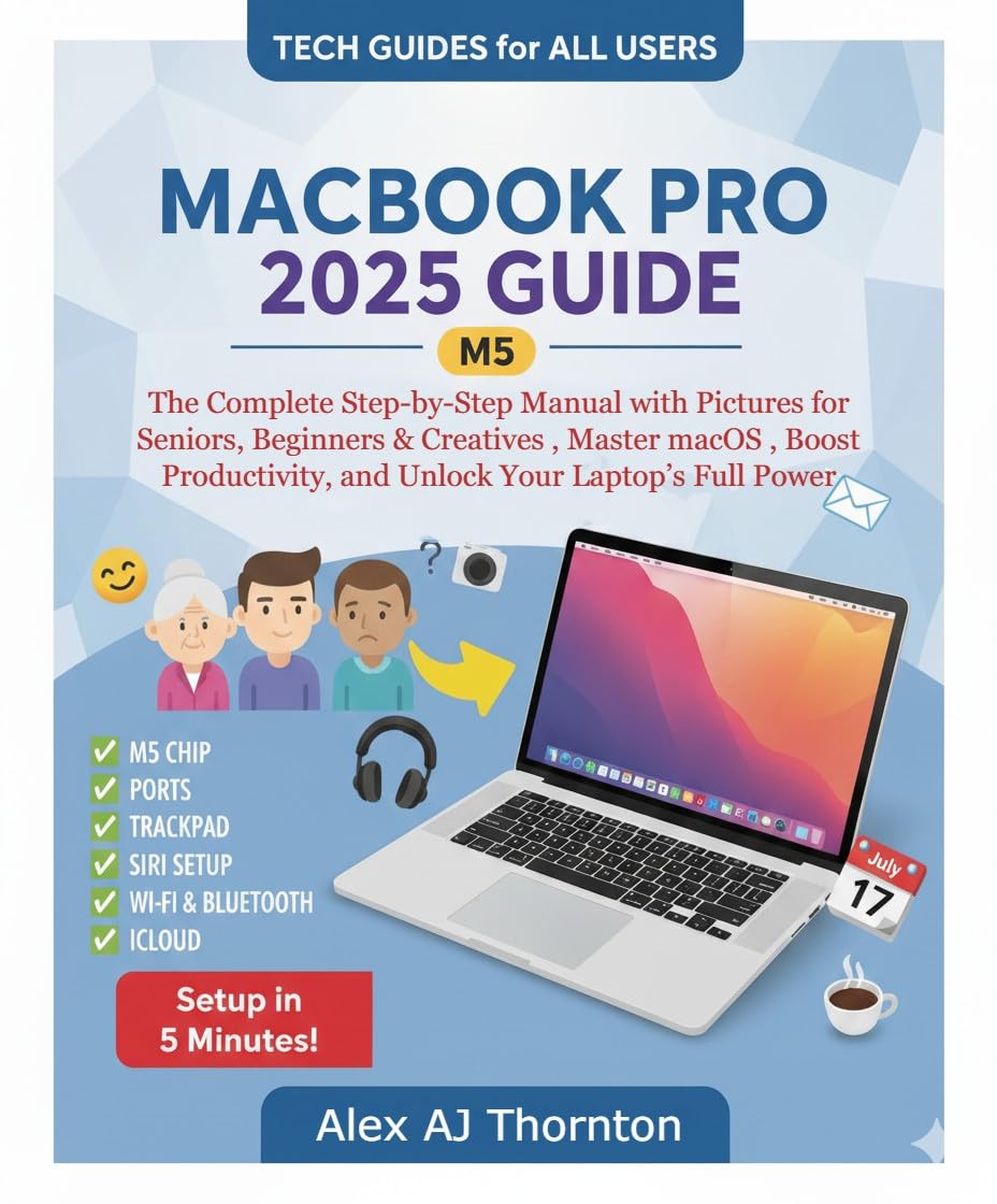 MACBOOK PRO 2025 (M5) USER GUIDE The Complete StepbyStep Manual with