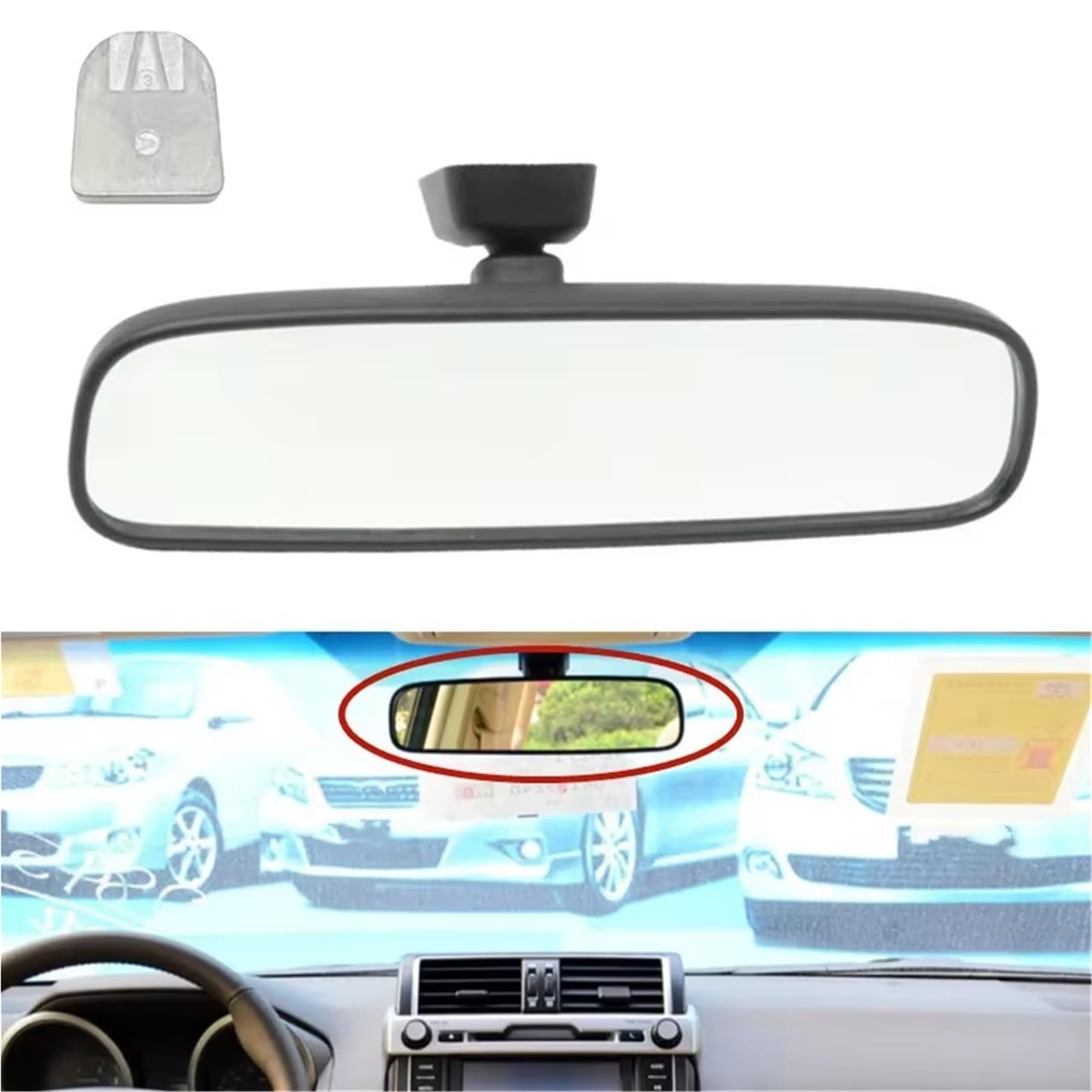 RückCkspiegel Couvercle intérieur pour Toyota Land Cruiser Prado LC120