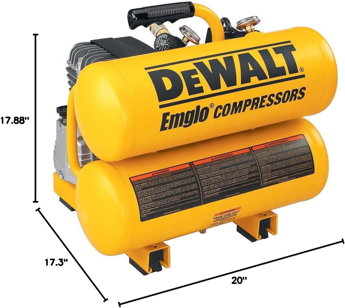 DeWalt D55151 Air Compressor Dimensions