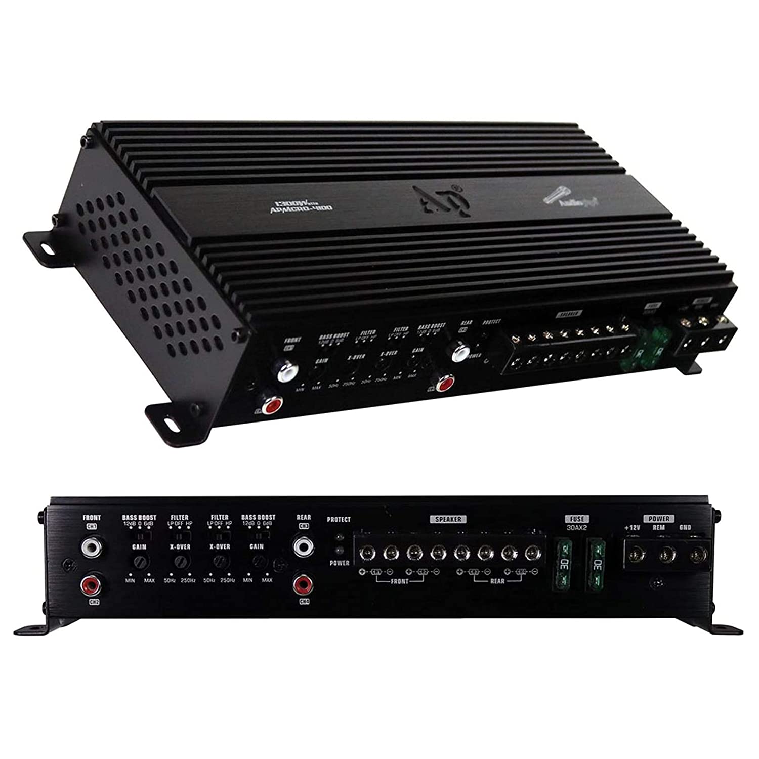 Audiopipe APMCRO-4100 Micro 4 Channel Amplifier - 1300W