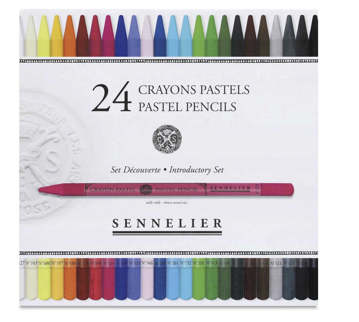 Sennelier Coffret 24 Crayons Pastel Sans Bois – Haute Pigmentation – Dessin, Esquisse & Détails – Pastels Secs Demi-Durs – Beaux-Arts Professionnels