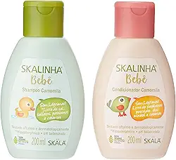 ZKMAGIC Kit Infantil Skala 200Ml Shampoo+Condicionador Camomila Skala