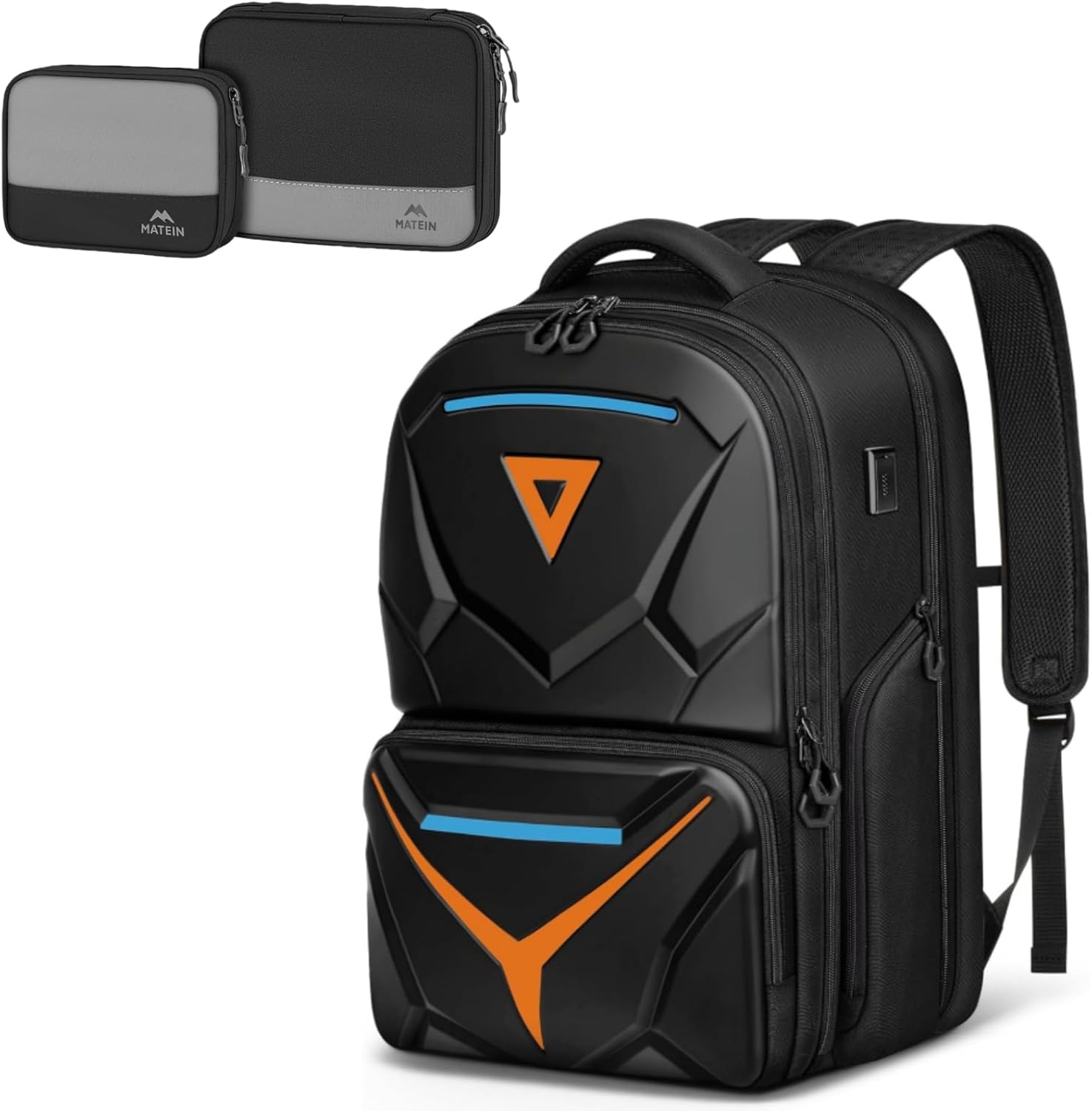 MATEIN Hard Shell Gaming Backpack for Men, Electronics Organizer Travel Case