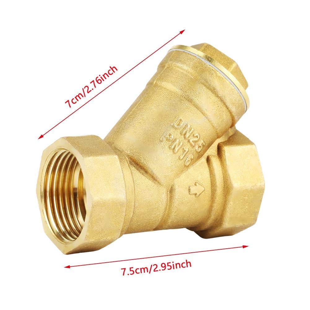 Connettore filettato femmina da 1 "BSPP con filtro in ottone con filtro a valvola