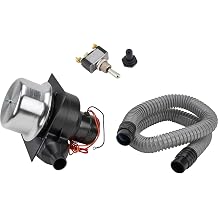 Speedway Motors Tru-Air Pumper Racing Helmet Air Pump with Double Throw Switch, 2-Speed Fresh Air Blower Kit, High Flow Ventilation, 4-Foot Hose & Replaceable Filter
