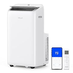 Della 14000 BTU Ultra Quiet Inverter Portable Air Conditioner Works with Alexa Cools Up To 450 Sq Ft