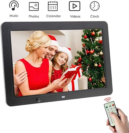 Mengen88 12-Zoll-Digitalbild intelligentes elektronisches Album zur Induktion des menschlichen KArpers mit Bewegungssensor WerbetrAger-Player mit Wecker und Kalenderfunktion Mengen88 12-Zoll-Digitalbild intelligentes elektronisches Album zur Induktion des menschlichen KArpers mit Bewegungssensor WerbetrAger-Player mit Wecker und Kalenderfunktion