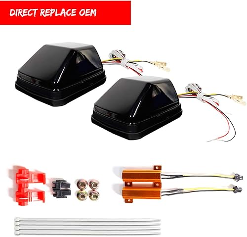 Miniatura 4 de GTINTHEBOX Para 1990-2018 Mercedes Benz W463 Clase G G500 G550 G55 G63 AMG Luces direccionales delanteras Switchback LED ámbarblanco