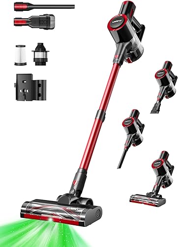 uwant Aspiradora inalámbrica 8 en 1 con tiempo de funcionamiento de 50 minutos, 35 Kpa, potentes aspiradoras de succión para el hogar, aspiradora de