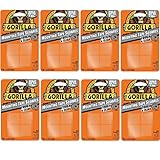 Gorilla 6067201 Mounting Tape Squares, Tough & Clear (8 Pack)