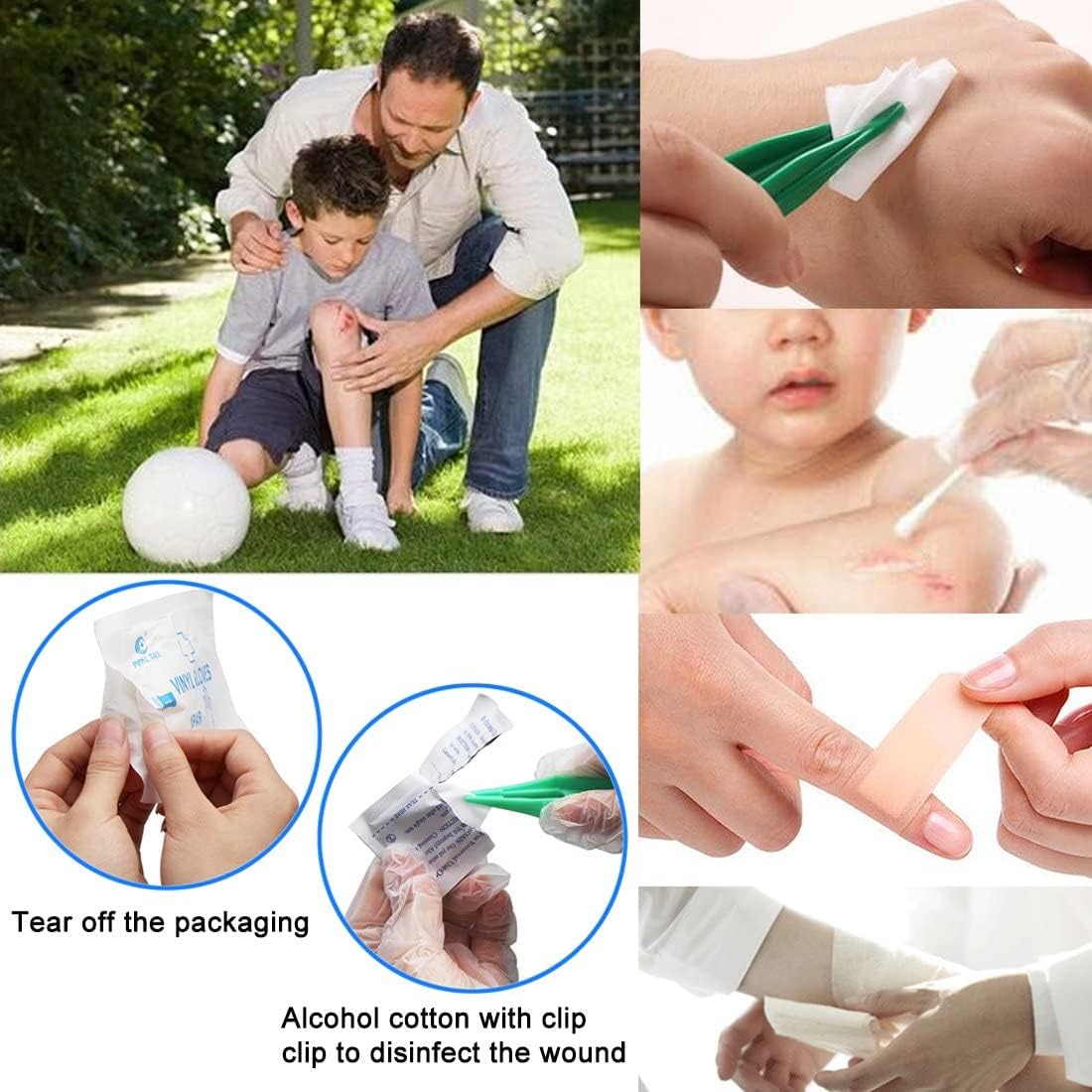 Monoki First Aid Kit Survival Kit, 241Pcs Upgraded Outdoor Emergency Survival Kit Gear - Medical Supplies Trauma Bag Safety First Aid Kit for Home Office Car Boat Camping Hiking Adventures Red : Sports & Outdoors