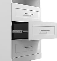 Vista 4 de Bestar Pur - Juego de 3 cajones para organizador de armario Pur 36W en color blanco