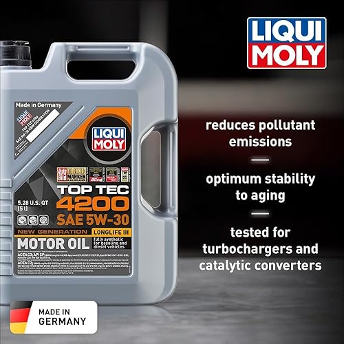 Miniatura 2 de Liquimoly 2011 5W-30 Top Tec 4200 Aceite de motor, 5 litros, paquete de 4