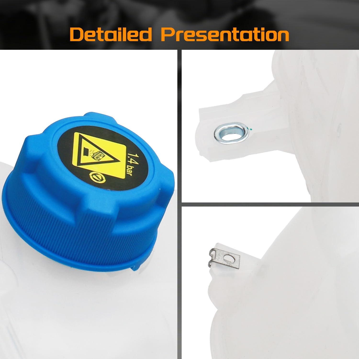 Engine Coolant Overflow Recovery Reservoir Tank for Ram ProMaster 1500 2500 3500 2014 2015 2016 2017 2018 2019 2020 2021