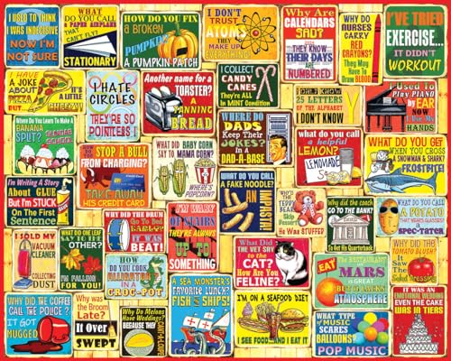 White Mountain 1932PZ Puzzles - Dad Jokes - 1000 Piece Jigsaw Puzzle thumb #1
