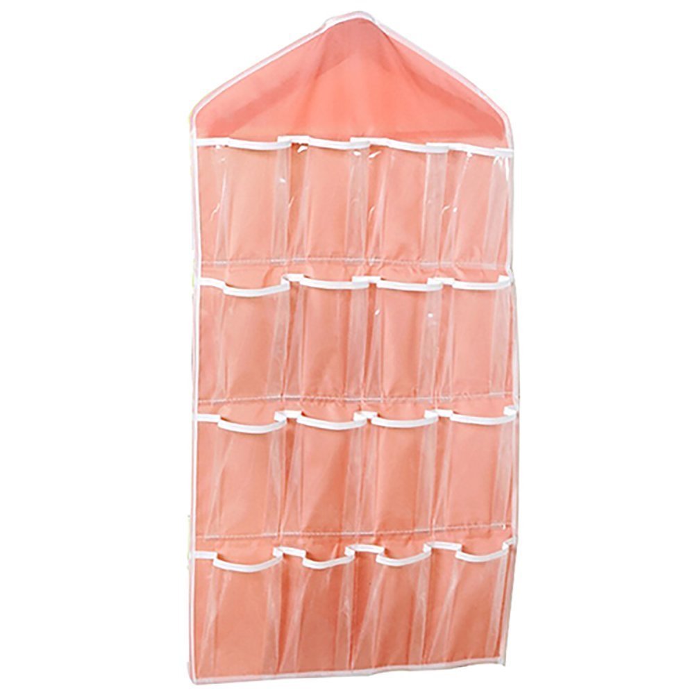 Bluelans Bluelans® 16 Pockets Door Hanging Wardrobe Storage Bag For Socks Shoes Toys Jewelry Bra Underwear Pocket Bag Rack Hanger Closet Tidy Organiser