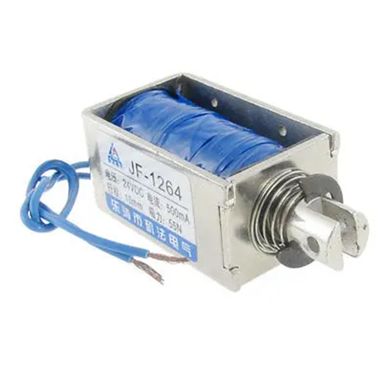 DC 24V/12V 55N JF-1264(DC12V) Open Frame Solenoid Elektromagnes elektromagnetyczny Siła trzymania elektromagnesu