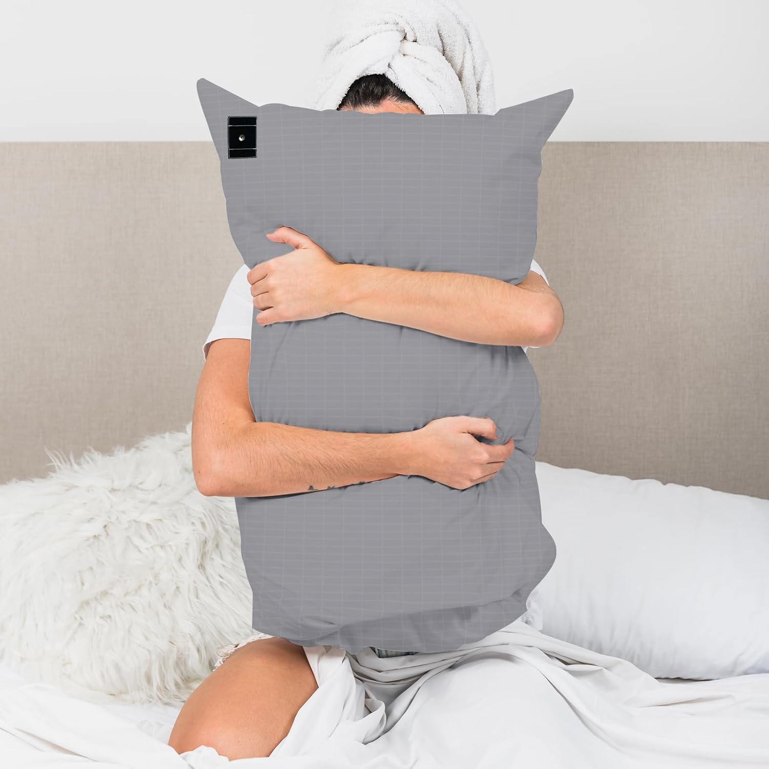 Grounding Pillowcase 2 Pack, Earth Grounding Pillow Cases Queen Size with Silver Fiber Organic Cotton for Improved Sleep, Reduced Stress 20x30in - Image 6