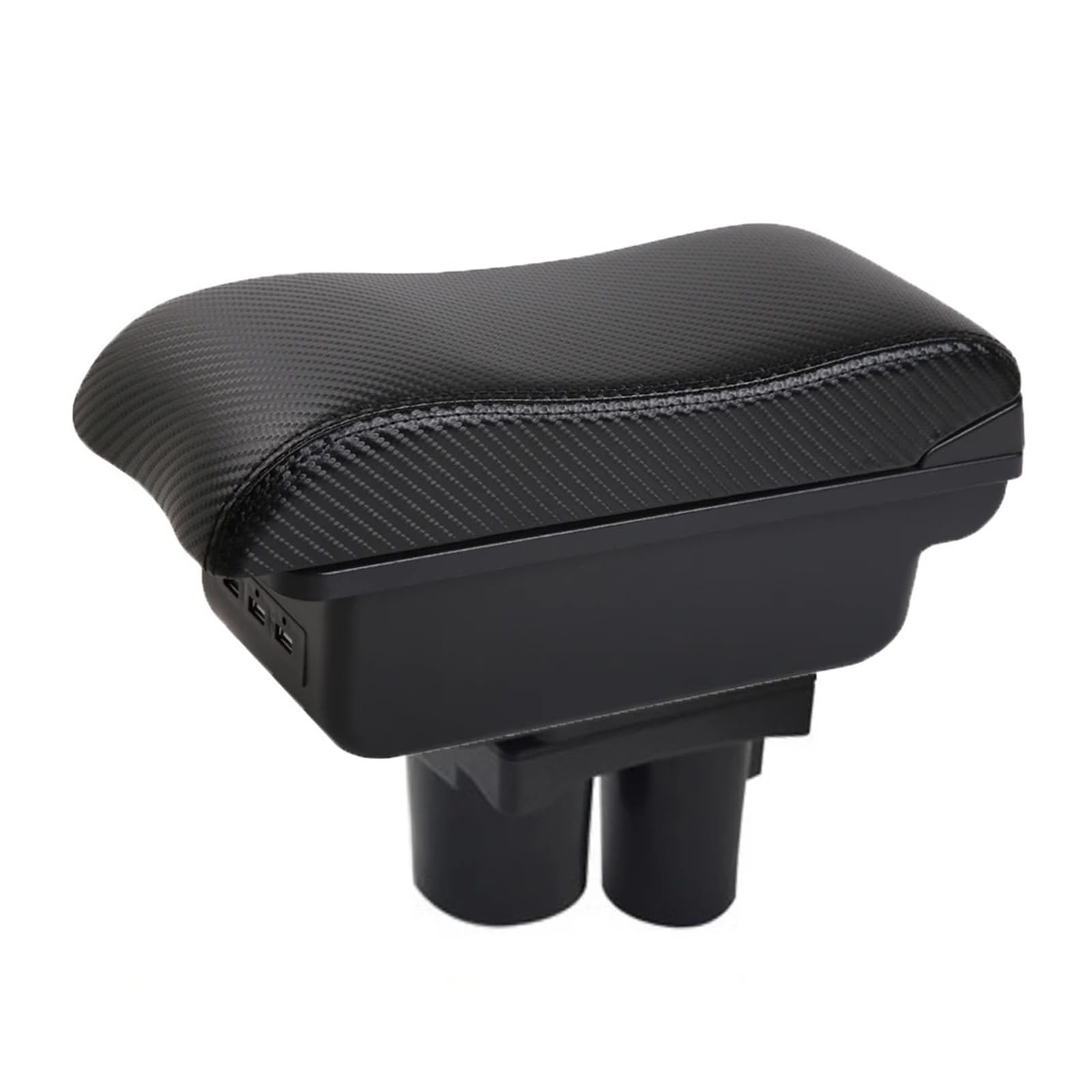 Umdjju B-3Usb-Black Line For Citroen For C2 For C3 Central Console Armrest Box Storage Case Car Centre Console Armrest Box(B-3Usb-Black Line)