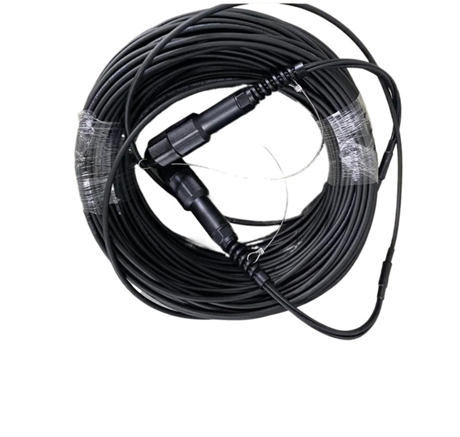 50 m, 60 m, 70 m, 80 m, 100 m, 120 m, 4C, SC, LC, FC, ST, multimode 4 fibres, OM3, TPU, câble à fibre optique blindé, extérieur, 100 m SC-SC