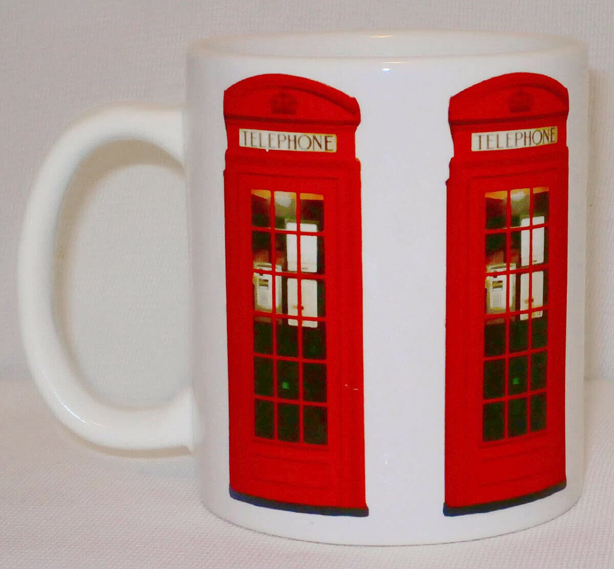 London Red Telephone Box Ceramic Mug Funny Novelty Phone Gift