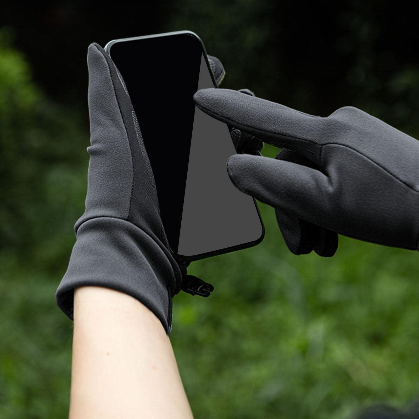 Teksome Herren Touchscreen Handschuhe, rutschfest Dünn Touchscreen Handschuhe, Dünne Warme Handschuhe Frauen Atmungsaktiv Hohe Elastizität Camping Fäustlinge Für Reisen Fashion
